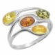 Multicolor ambre ring