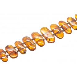 Bracelet d'ambre adulte couleur cognac