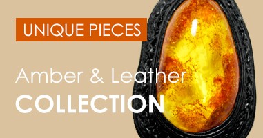 Amber and leather
